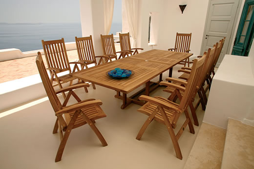 Ascot Recliner am Arundel Ausziehtisch