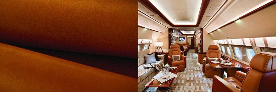 Foglizzo-Sitzleder in Privatjets