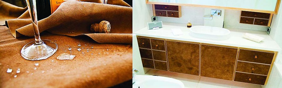 Wasserabweisendes Leder