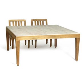 Palazzio 65" Square Table Limestone Top